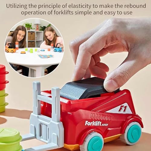 Engineer Forklift Transport Game,Forklift Transport Game,2-Player Stack & Matching Skill Game,Education Stacking Toys,Educational Toy Gift for Kids Christmas Birthday,Forklift Toys for Kids and Adult