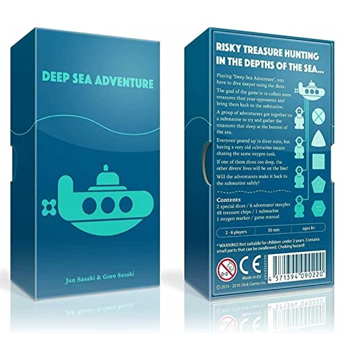 English Version Deep Sea Adventure Game Deep Sea Adventure Board Game Funny Cards Party Games
