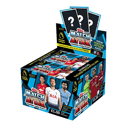 EPL Match Attax Premier League Season 2018/19 - Juego de cambio de cartas, Pack de 50 paquetes de 7 cartas