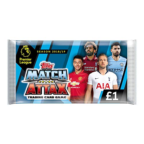 EPL Match Attax Premier League Season 2018/19 - Juego de cambio de cartas, Pack de 50 paquetes de 7 cartas