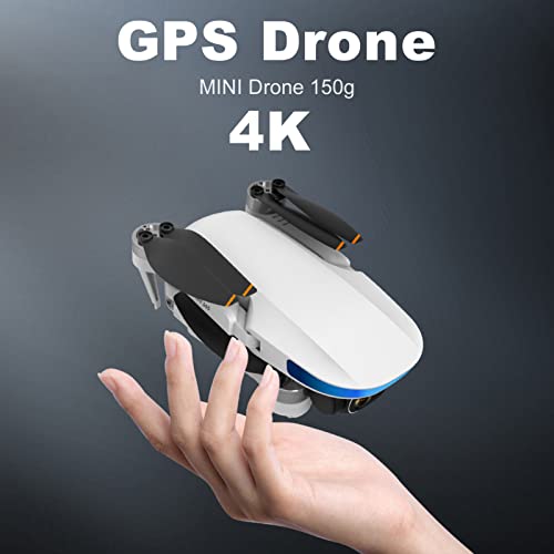 ERYUE Dron GPS con cámara 4K Cámara Dual 5GWifi FPV Quadcopter Motor sin escobillas con Bolsa de Almacenamiento Retorno de una tecla 1500 Metros Distancia de transmisión de Imagen 2 Batería