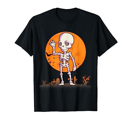 Esqueleto Disfraces de Halloween para hombres mujeres niños Camiseta