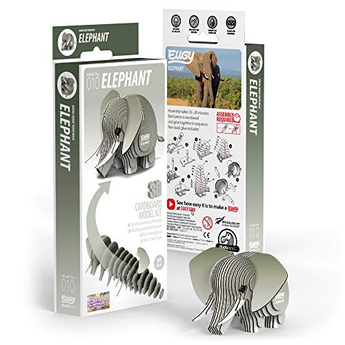 EUGY 010 Elefante. Eco-Friendly 3D Paper Puzzle