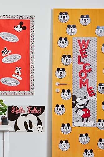 Eureka Cartel vertical de bienvenida de Mickey Mouse, 12 x 45 pulgadas