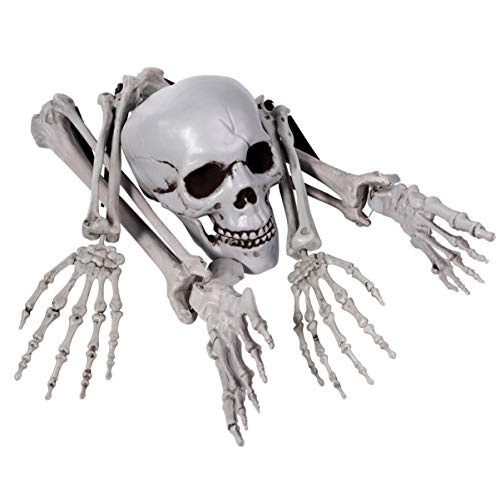EXCEART El Esqueleto de plástico de Cuerpo Completo para Halloween es Duradero y liviano, fácil de Transportar y también se Puede almacenar para Uso