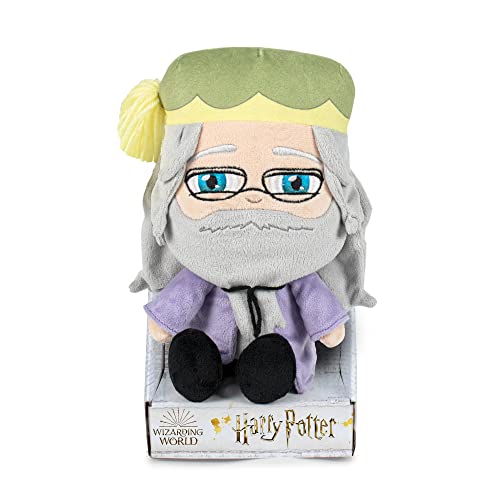 Famosa Softies - Dumbledore de las películas de Harry Potter, mide 27 cm y tiene detalles como el uniforme de Hoghwarts, de textura suave, relleno de fibra reciclada (760020655)