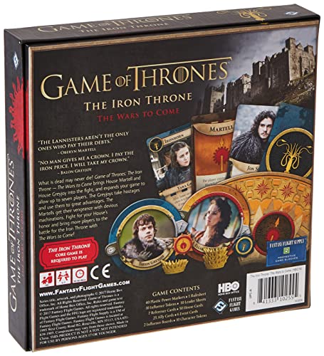 Fantasy Flight Games HBO16 Juego Hierro Throne The Wars to Come Expansión, Multicolor