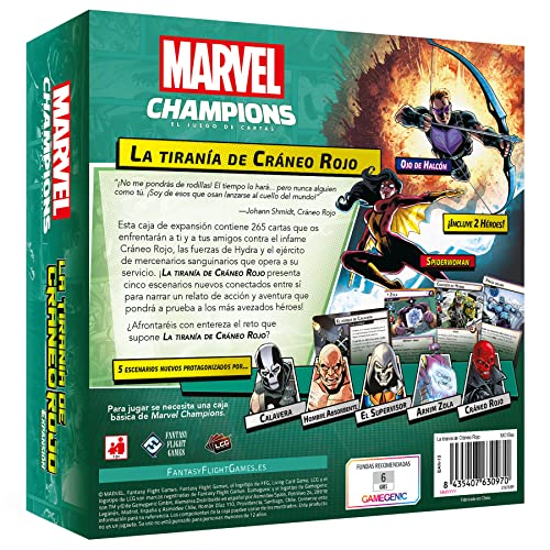 Fantasy Flight Games Marvel Champions - La Tiranía de Cráneo Rojo - Juego de Cartas en Español & Marvel Champions Venom, Idioma Castellano