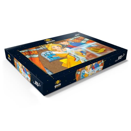 Feliz Pareja Real En El Castillo - Ilustración para Niños - Premium 100 Piezas Puzzles - Colección Especial MyPuzzle de Puzzle Galaxy