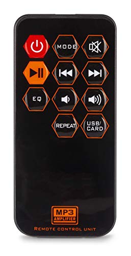 Fenton AV440 Amplificador HiFi y Karaoke Digital con Bluetooth, 400 W, Reproductor MP3 (USB/SD), 2 entradas de micrófono, Ideal para Cine en casa, Fiestas y Eventos, Incluye Mando a Distancia