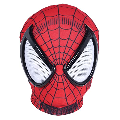 FHRBVIQ PS5 Spider Headgear Máscara De Cosplay Mascarada De Halloween Juego De Rol Cubierta De Cabeza Lycra Transpirable Capucha De Cara Completa (Color : I-Ultimate Spider 1, Size : One Size)