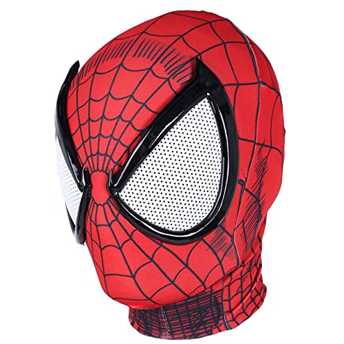 FHRBVIQ PS5 Spider Headgear Máscara De Cosplay Mascarada De Halloween Juego De Rol Cubierta De Cabeza Lycra Transpirable Capucha De Cara Completa (Color : I-Ultimate Spider 1, Size : One Size)