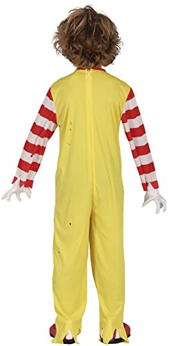 FIESTAS GUIRCA Disfraz de Señor McKiller - Mono Amarillo de Payaso Loco - Disfraz Halloween Niño 10-12 Años