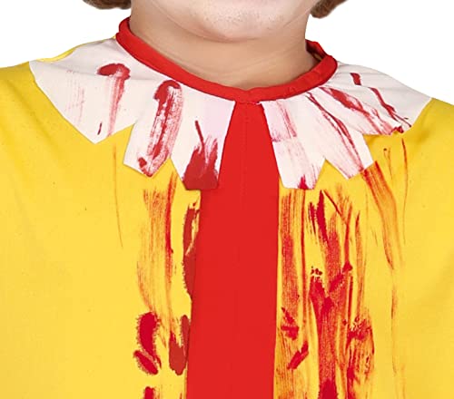 FIESTAS GUIRCA Disfraz de Señor McKiller - Mono Amarillo de Payaso Loco - Disfraz Halloween Niño 10-12 Años