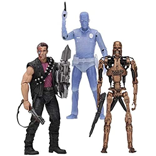 Figuras de acción Terminator T-1000 18cm, Pack de 3.