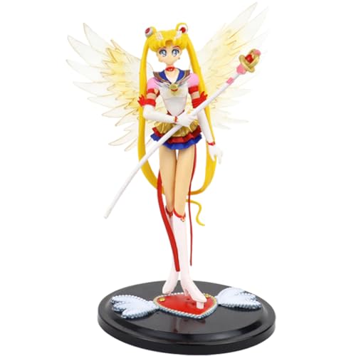 FISAPBXC Sailor Moon Figura, Sailor Moon Ornament, Anime Figure, Modelo de Muñeca de Personaje de Anime, Coleccionable Figura de Acción de Resina para Adolescentes Fiesta de Cumpleaños 16,5 cm