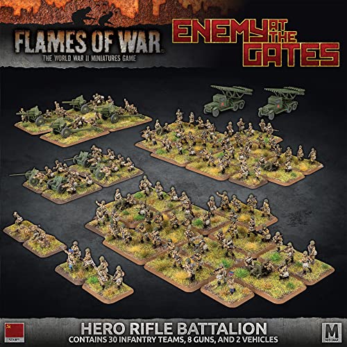 Flames of War: Batallón de rifle de héroe enemigo en las puertas