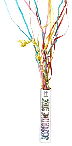 Folat B.V.- Folat 22756 Cañón Confeti Manual serpentinas 20 cm-2 Piezas Multicolor para Bodas, cumpleaños y Fiesta Infantil