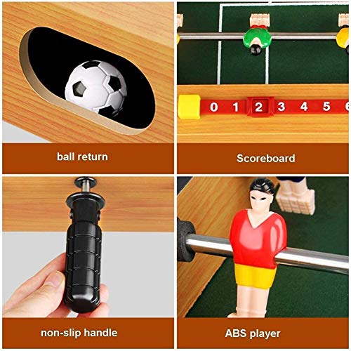 Foosball Table for Adults and Kids - Arcade Table Soccer Game for The Basement or Game Room - Quick and Easy Assembly - Manual Scorers