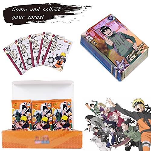 Forhome 180pcs NAR-uto Cartas de Anime 3rd Edition, Cartas Coleccionables, Juego Cartas, Regalos de Cumpleaños para Niños y Niñas (36 Paquetes, 5 Cartas/Paquete)