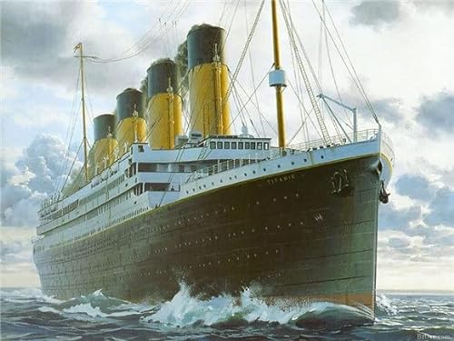 For:Modelo De Barco para: Titanic 1/550 con edición de lámpara, Modelo ensamblado, Juego de Juguetes for Adultos, Regalo for niños Los Mejores Regalos para Amigos Y Familiares.