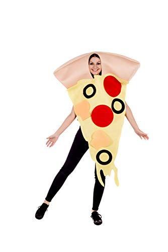 Fun Shack Disfraz Pizza Adulto, Disfraz Pizzero Adulto, Traje Pizza Adulto, Disfraz Pizza Hombre, Disfraz Pizza Mujer, Disfraz Comida Adulto, Disfraz Carnaval Adulto Talla Unica