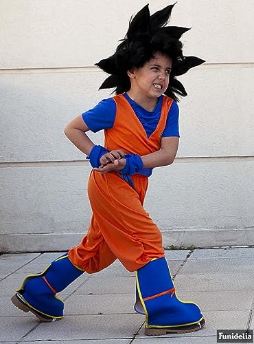 Funidelia | Disfraz de Goku Dragon Ball para niño Son Goku, Bola de Dragón, Manga - Disfraz para niños y divertidos accesorios para Fiestas, Carnaval y Halloween - Talla 10-12 años - Naranja