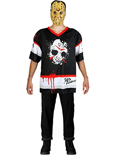 Funidelia | Disfraz de Jason Viernes 13 Hockey Oficial para Hombre Talla S Friday The 13th, Películas de Miedo, Terror - Color: Negro - Licencia: 100% Oficial