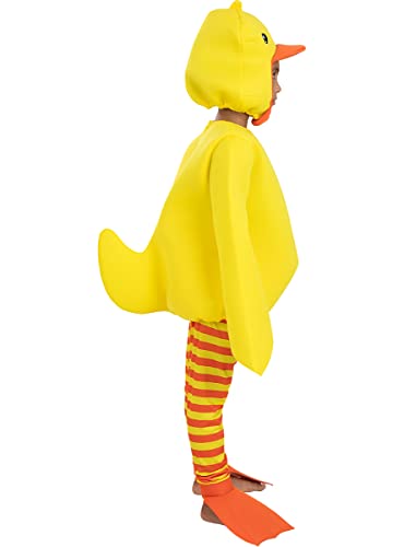 Funidelia | Disfraz de pato de goma para niño y niña Animales - Disfraz para niños y divertidos accesorios para Fiestas, Carnaval y Halloween - Talla 3-4 años - Amarillo