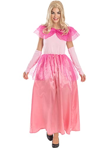 Funidelia | Disfraz de Princesa para mujer Edad Media, Princesas, Reina - Disfraz para adultos y divertidos accesorios para Fiestas, Carnaval y Halloween - Talla XL - Rosa