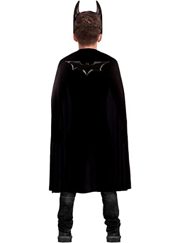 Funidelia | Máscara de Batman para niño Caballero Oscuro, Superhéroes, DC Comics, Hombre Murciélago - Accesorios para niños, accesorio para disfraz - Negro