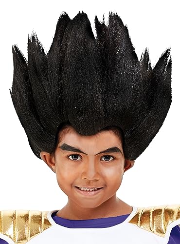Funidelia | Peluca de Vegeta Dragon Ball para niño Bola de Dragón, Manga, Saiyan - Accesorios para niños, accesorio para disfraz - Negro