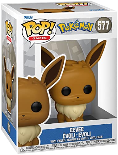 Funko Pop! Games: Pokemon - Eevee - Figura de Vinilo Coleccionable para Exposición - Mercancia Oficial - Juguetes para Niños y Adultos