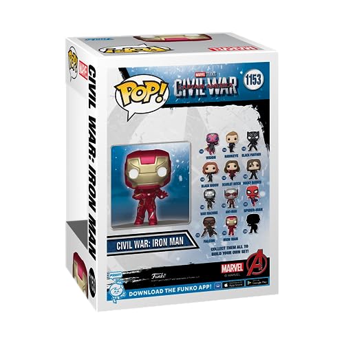 Funko Pop! Marvel: Civil War Construye una Escena - Iron Man - Captain America 3 - Exclusiva Amazon - Figura de Vinilo Coleccionable - Idea de Regalo- Mercancia Oficial - Movies Fans