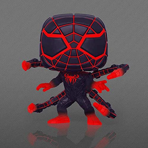 Funko POP! Marvel's Spider-Man #840 - Miles Morales [Programmable Matter Suit Glow in The Dark Levitating Pose] Exclusive