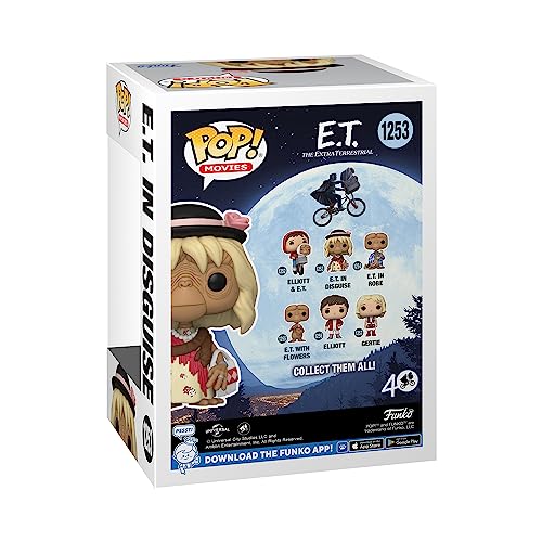 Funko POP! Movies: E.T. 40th - E.T. In Disguise - E.T. The Extra Terrestrial - Figuras Miniaturas Coleccionables Para Exhibición - Idea De Regalo - Mercancía Oficial - Juguetes Para Niños Y Adultos