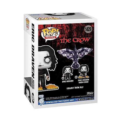 Funko Pop! Movies: The Crow - Eric With Crow - Figura de Vinilo Coleccionable - Idea de Regalo- Mercancia Oficial - Juguetes para Niños y Adultos - Movies Fans - Muñeco para Coleccionistas