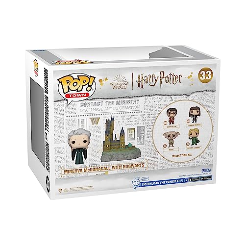 Funko Pop! Town: HP Co0th - Minerva McGonagall with Hogwarts - Profesora McGonagall - Harry Potter - Figura de Vinilo Coleccionable - Idea de Regalo- Mercancia Oficial - Movies Fans