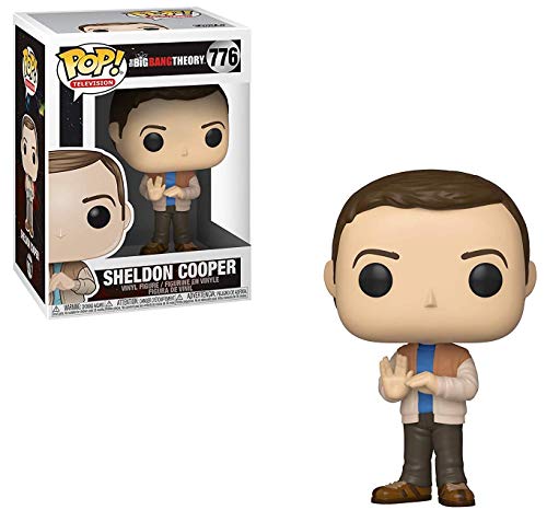 Funko Pop! TV: Big Bang Theory Sheldon Cooper Figura de vinilo (incluye funda protectora compatible con POP Box)