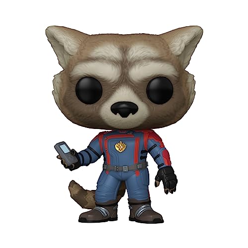 Funko Pop! Vinyl: Marvel - Guardians Of The Galaxy 3 - Rocket Raccoon - Guardianes de la Galaxia - Figura de Vinilo Coleccionable - Idea de Regalo- Mercancia Oficial - Juguetes para Niños y Adultos