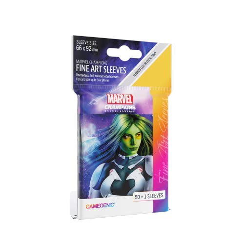 Gamegenic - Marvel Champions Sleeves Gamora - Multilenguaje (Incluye Español)