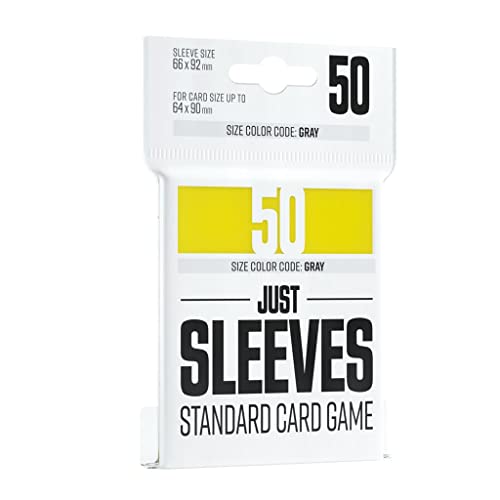 Gamegenic - Pack de 50 fundas Just Sleeves Standard Yellow - Amarillo