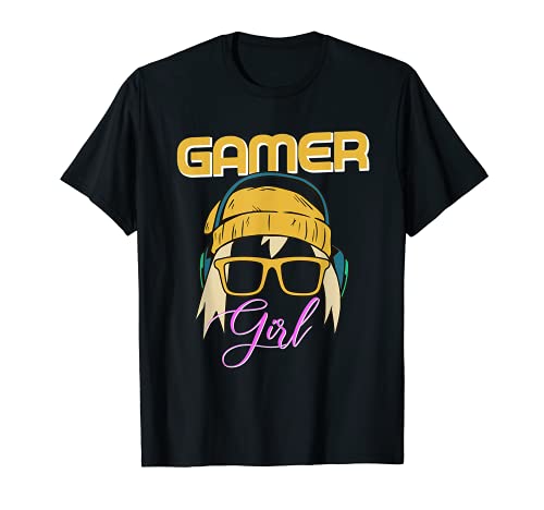 Gamer Girl Cute Gaming design for Girls Gamers Video Games Camiseta