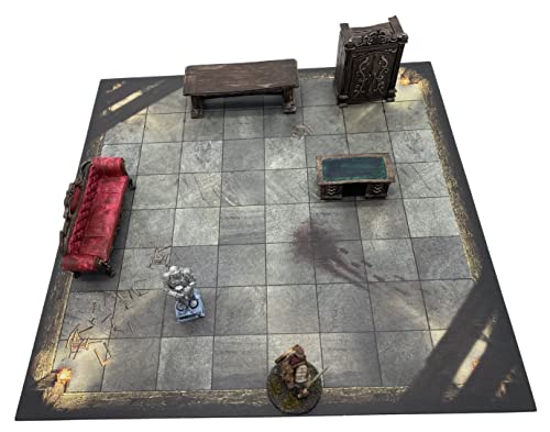 Gárgola sonriente, caja de terreno de accesorios de dominio de vampiro, aventura de mazmorra, paisaje de fantasía 3D detallado para miniatura de RPG de 28 mm, accesorio de juego de mesa premontado