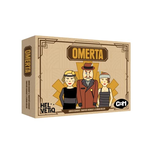 GDM - Omerta -Memory Card Game - Juego de Mesa - Light Memory Game - de 3 a 5 Jugadores - A Partir de 8 años. 20 min.