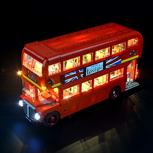 GEAMENT Conjunto de Luces LED para Autobús Londres (London Bus) - Compatible con Lego Creator 10258 de Bloques de construcción (Juego Lego no Incluido) (con Instrucciones)