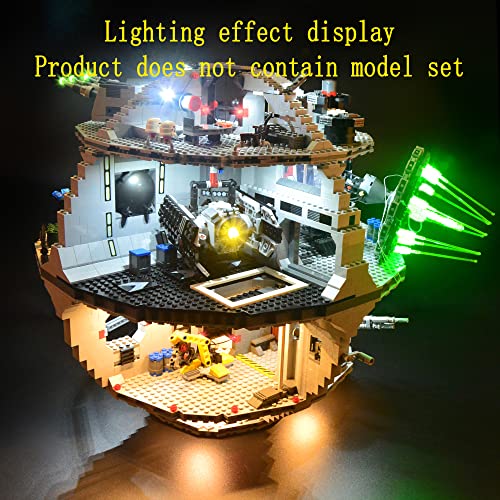 GEAMENT Kit de Luces LED Compatible con Lego Death Star - Conjunto de luz para Star Wars 75159 & 10188 (Juego Lego no Incluido)