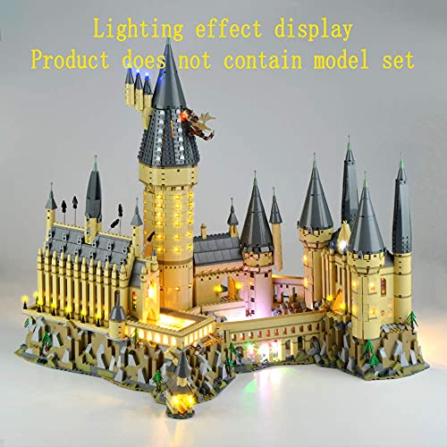 GEAMENT Kit de Luces LED para Castillo de Hogwarts (Hogwarts Castle) - Compatible con Harry Potter Lego 71043 (Juego Lego no Incluido) (con Instrucciones)