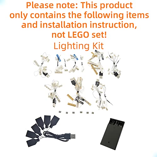 GEAMENT Kit de Luces LED para El Puente de Londres (Tower Bridge) - Compatible con Lego Creator 10214 (Juego Lego no Incluido) (con Instrucciones)