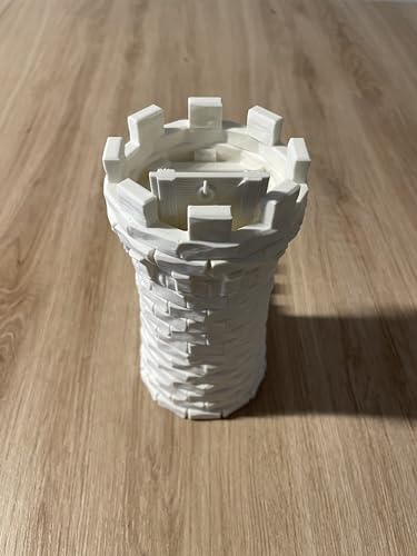 Genérico LaTienduca3D- Torre de Dados de Juegos (Dice Tower) Impresa en 3D Medieval